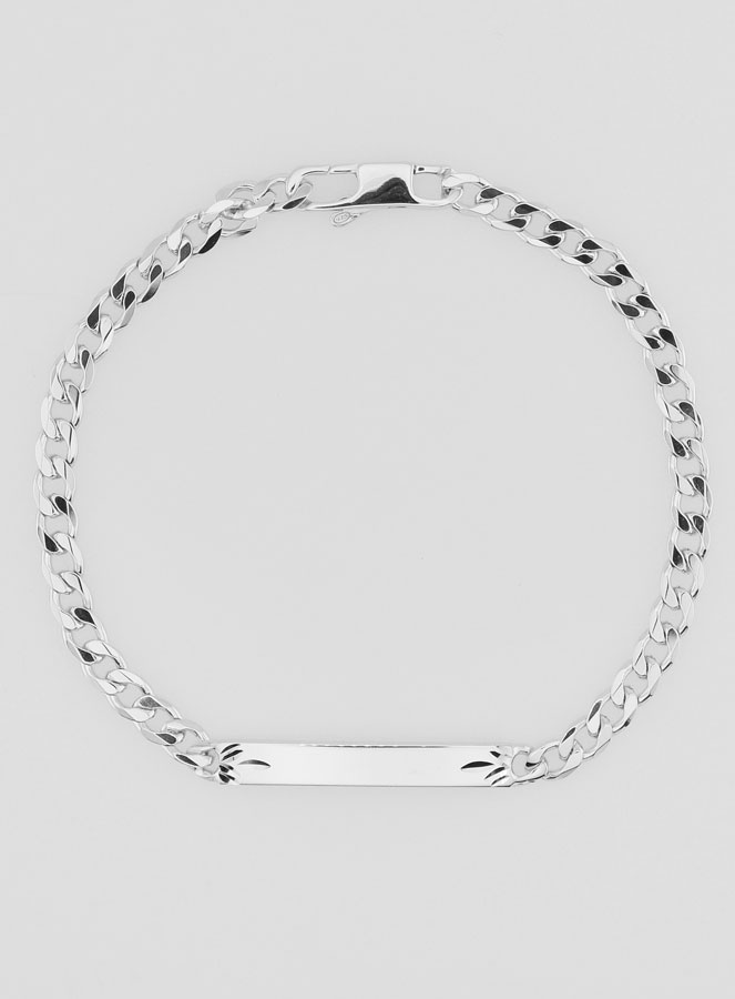 Gourmette Homme en Argent - Maille 4mm (pic 3)