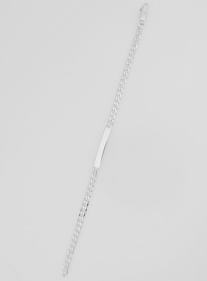 Gourmette Homme en Argent - Maille 4mm (pic 1)