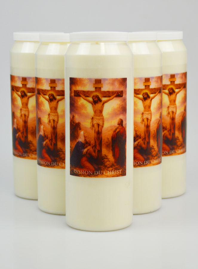 Lot de 6 Bougies de Neuvaine la Passion du Christ (pic 1)