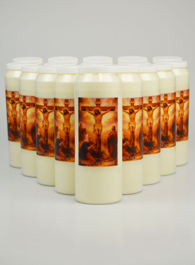 Lot de 20 Bougies de Neuvaine Passion du Christ (pic 1)