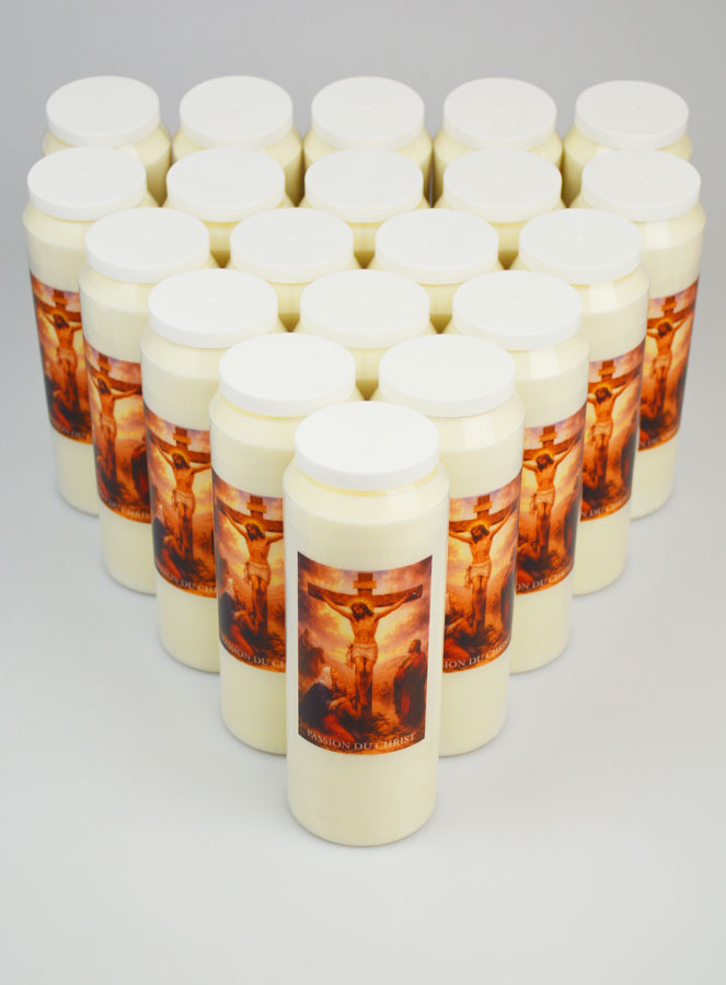 Lot de 20 Bougies de Neuvaine Passion du Christ (pic 2)