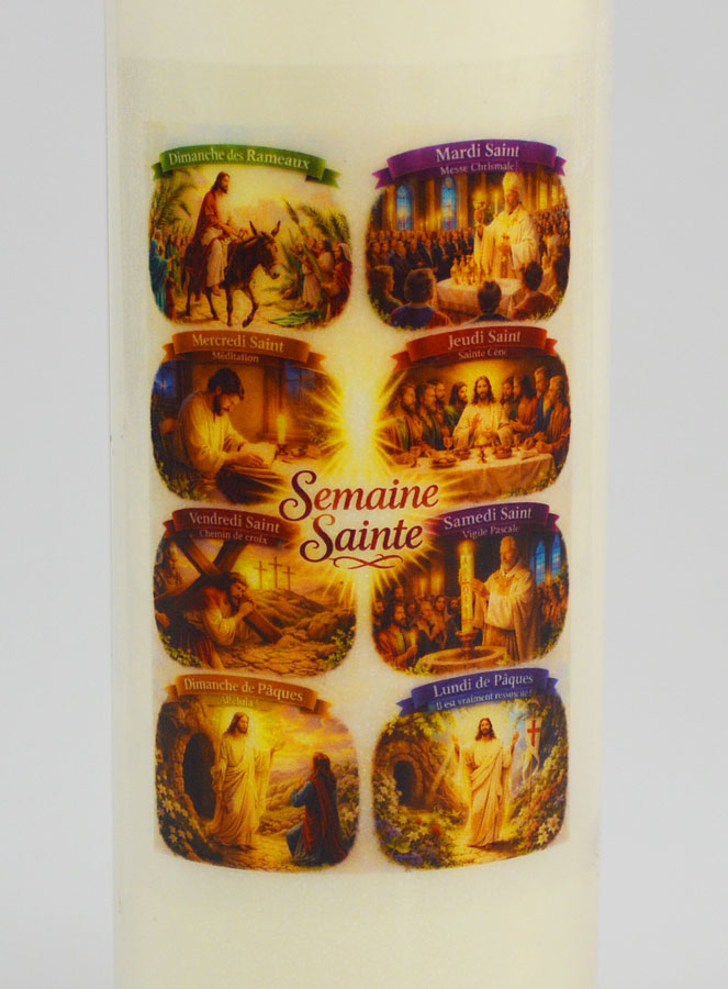 Bougie de Neuvaine Semaine Sainte (pic 3)