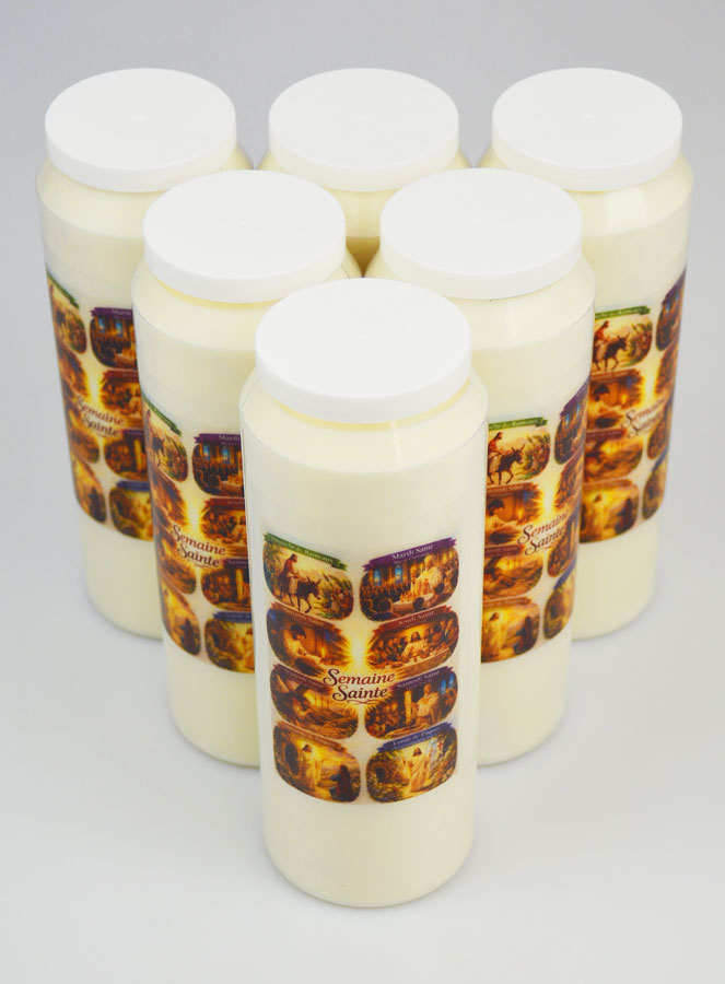 Lot de 6 Bougies de Neuvaine Semaine Sainte (pic 2)