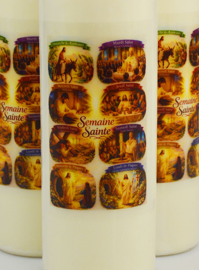 Lot de 6 Bougies de Neuvaine Semaine Sainte (pic 3)