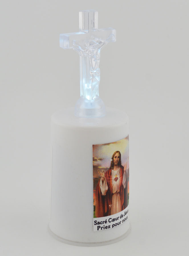 Bougie d'Église à Led Sacré Coeur de Jésus (pic 4)