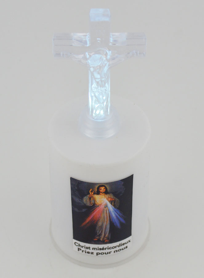 Bougie d'Église à Led Christ Miséricordieux (pic 2)