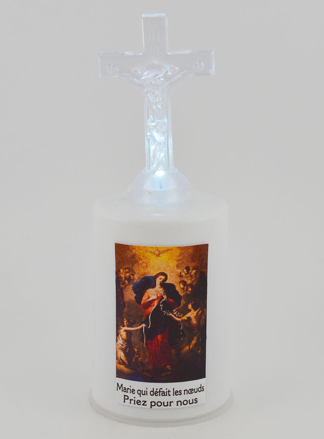 Bougie d'Église à Marie qui Défait les Noeuds (pic 1)
