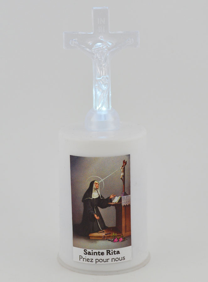 Bougie d'Église à Led Sainte Rita (pic 1)