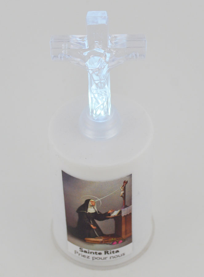 Bougie d'Église à Led Sainte Rita (pic 2)