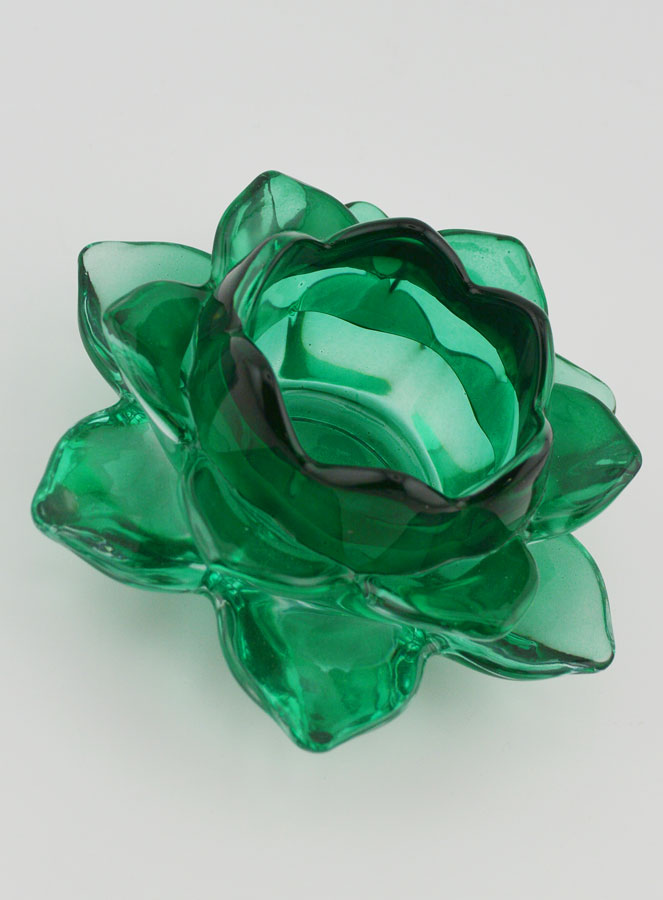 Bougeoir Fleur de Lotus - Vert (pic 3)