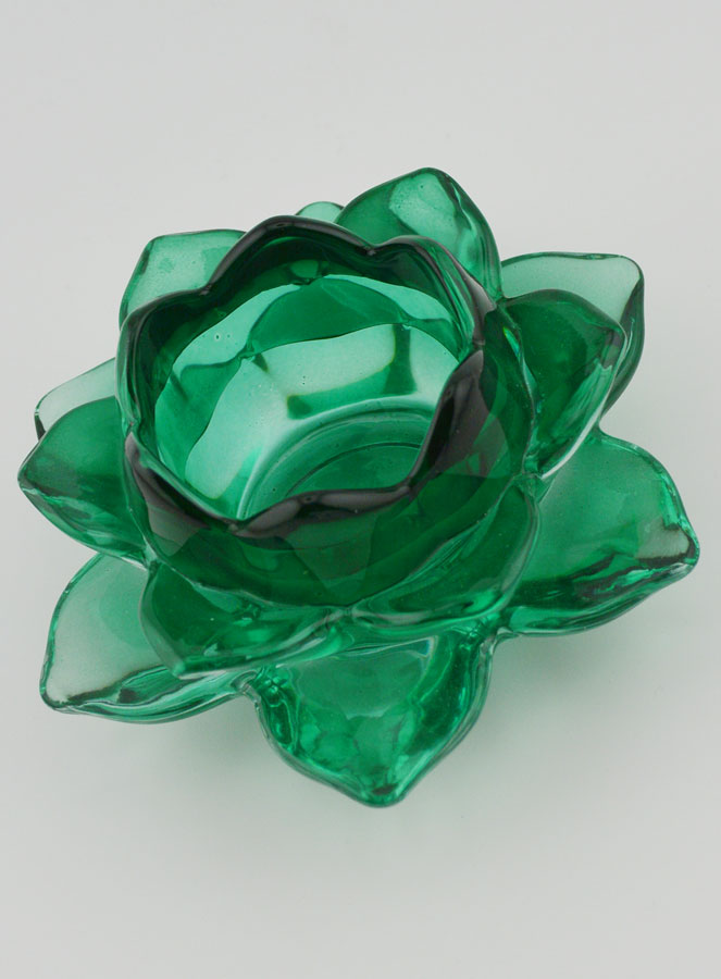 Bougeoir Fleur de Lotus - Vert (pic 4)