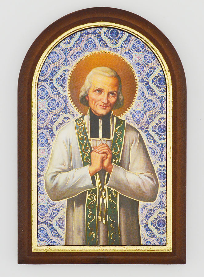 Icône à Poser Saint Curé d'Ars - 10cm (pic 1)