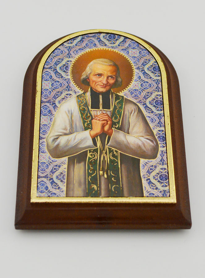 Icône à Poser Saint Curé d'Ars - 10cm (pic 2)