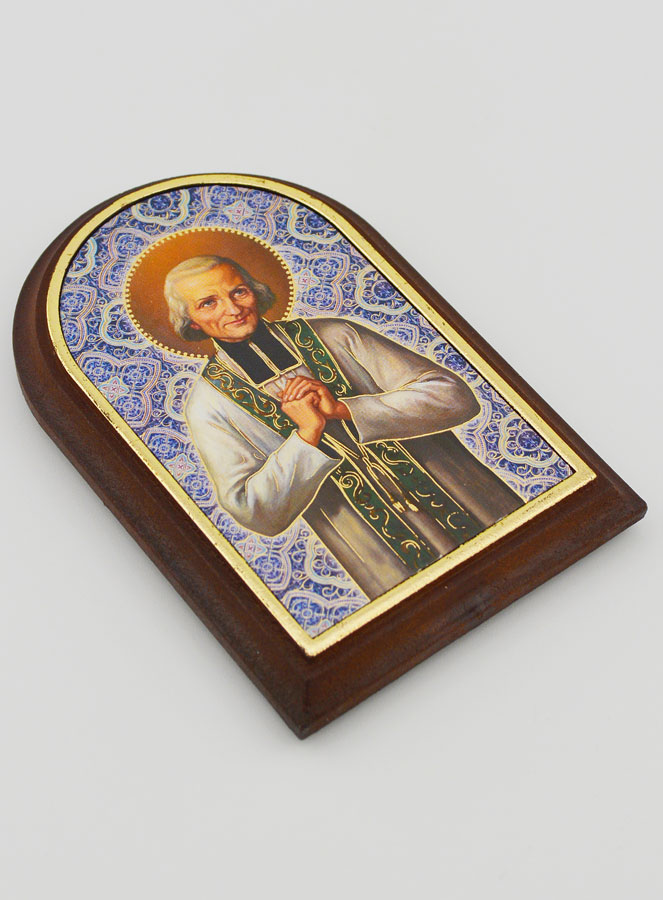 Icône à Poser Saint Curé d'Ars - 10cm (pic 3)