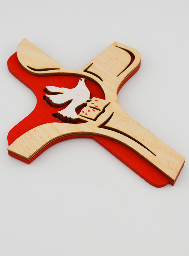 Croix de Confirmation Esprit Saint - 16cm (pic 2)