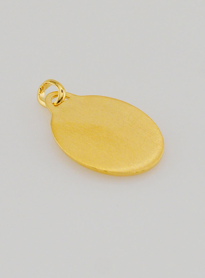 Médaille Ange Gardien en Plaqué Or - 20mm (pic 4)