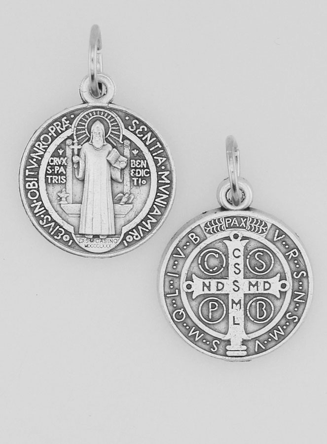 Médaille de Saint Benoît en Métal - 15mm (pic 1)