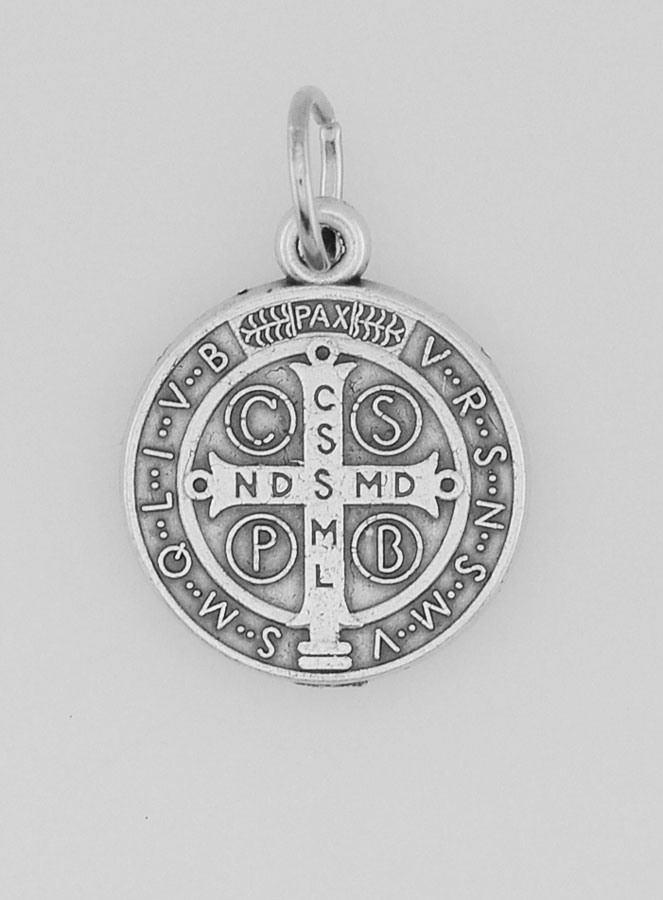 Médaille de Saint Benoît en Métal - 15mm (pic 4)