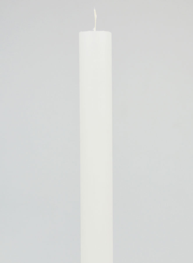 Bougie Teintée Masse 27cm - Blanc (pic 3)