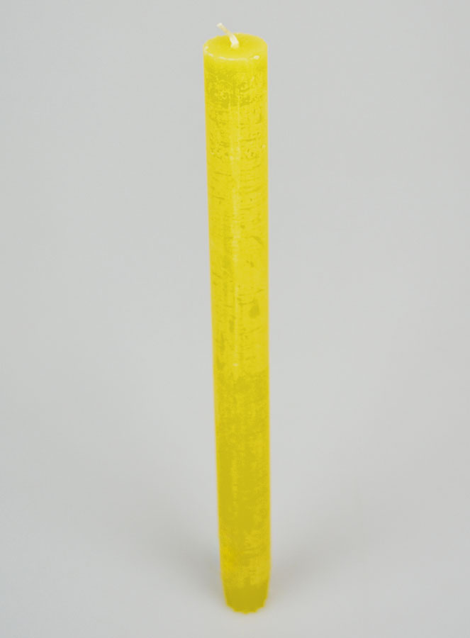 Bougie de Prière Teintée Masse - Jaune (pic 2)