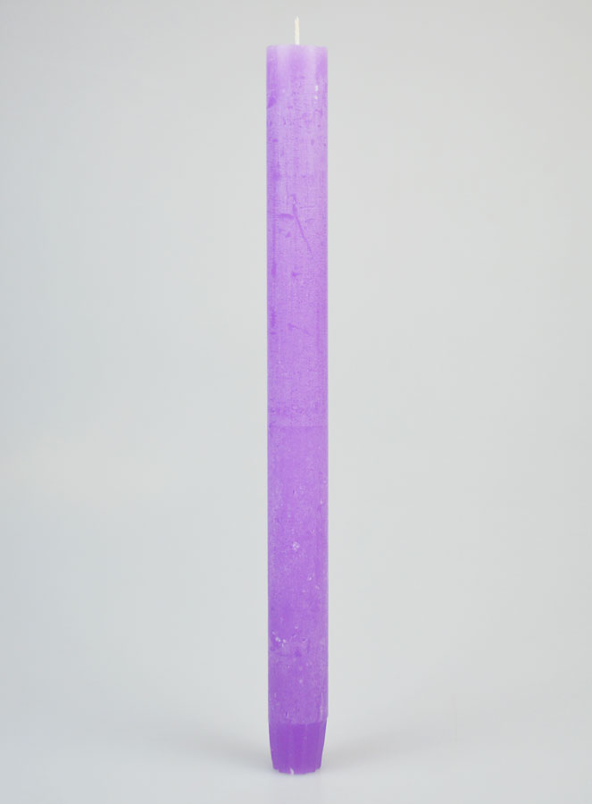 Bougie Teintée Masse 27cm - Violet (pic 1)