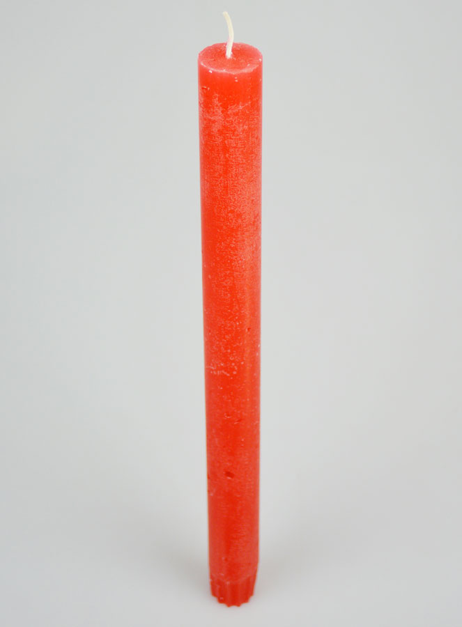 Bougie Teintée Masse 27cm - Rouge Rosé (pic 2)