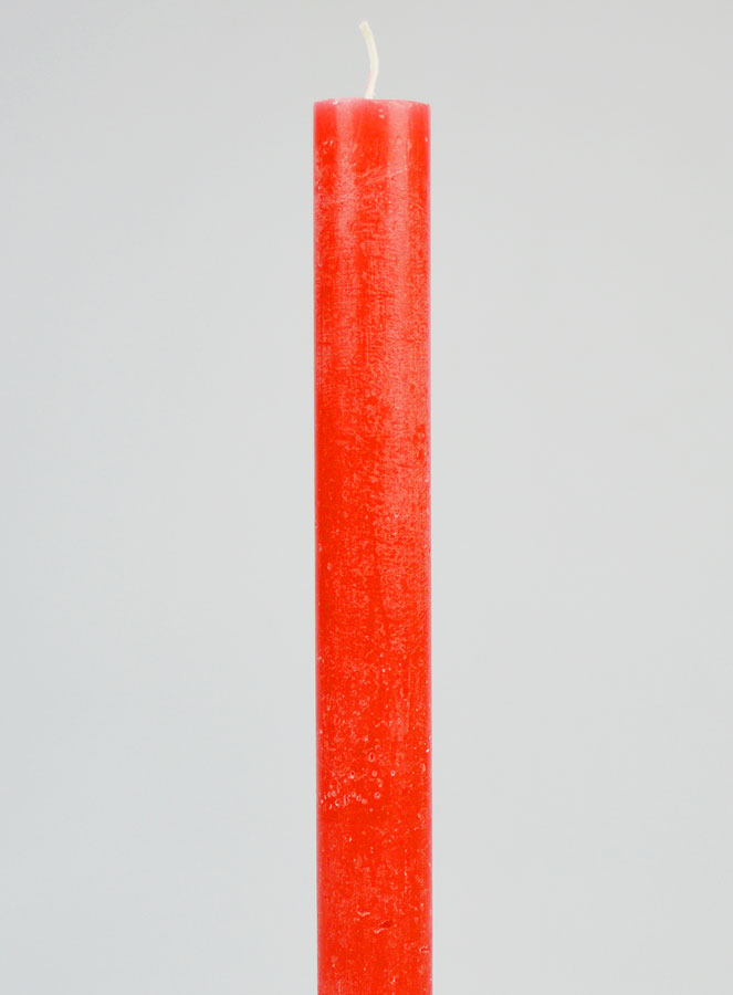 Bougie Teintée Masse 27cm - Rouge Rosé (pic 3)