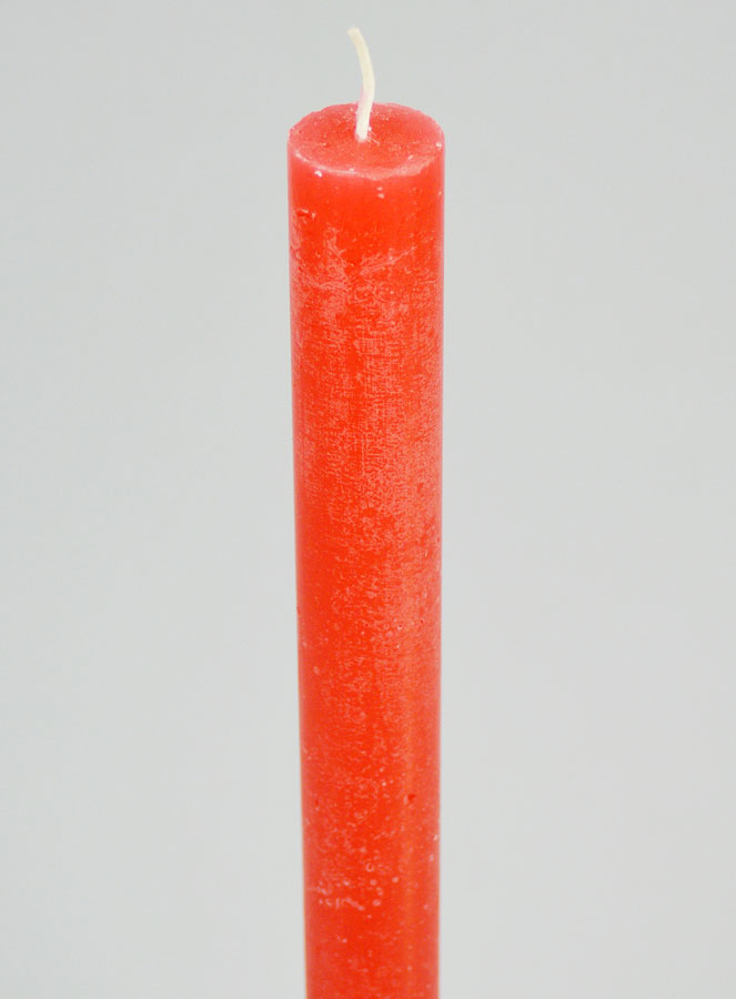 Bougie Teintée Masse 27cm - Rouge Rosé (pic 4)