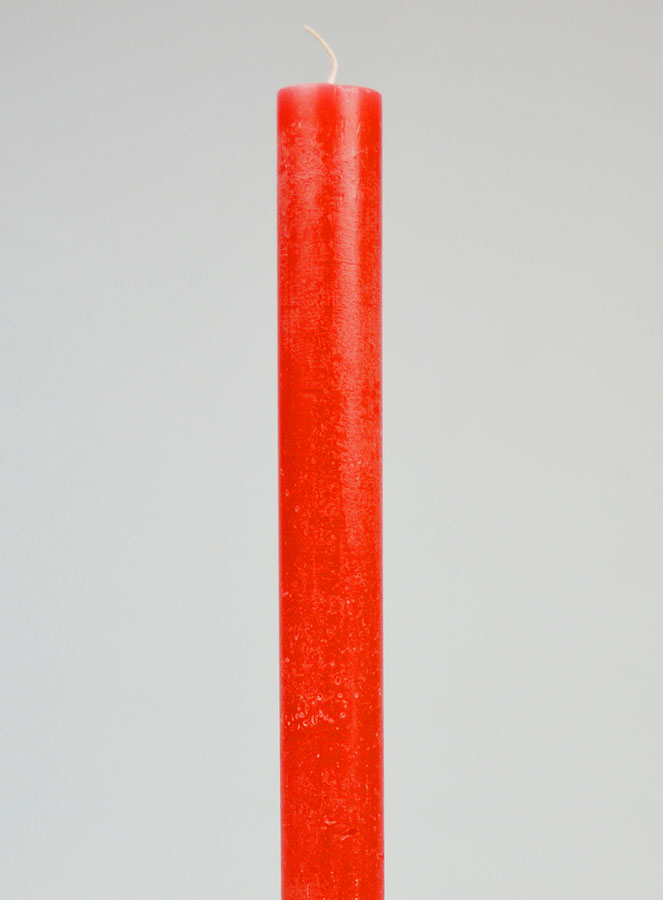 Bougie de Prière Teintée Masse - Rouge Rosé (pic 3)