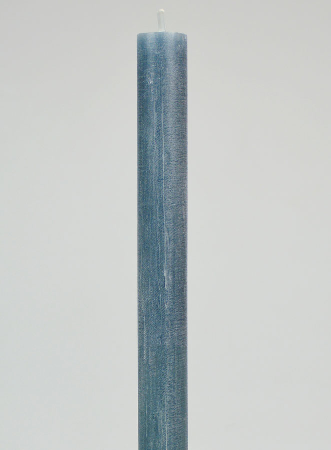 Bougie de Prière Teintée Masse - Bleu Gris (pic 3)