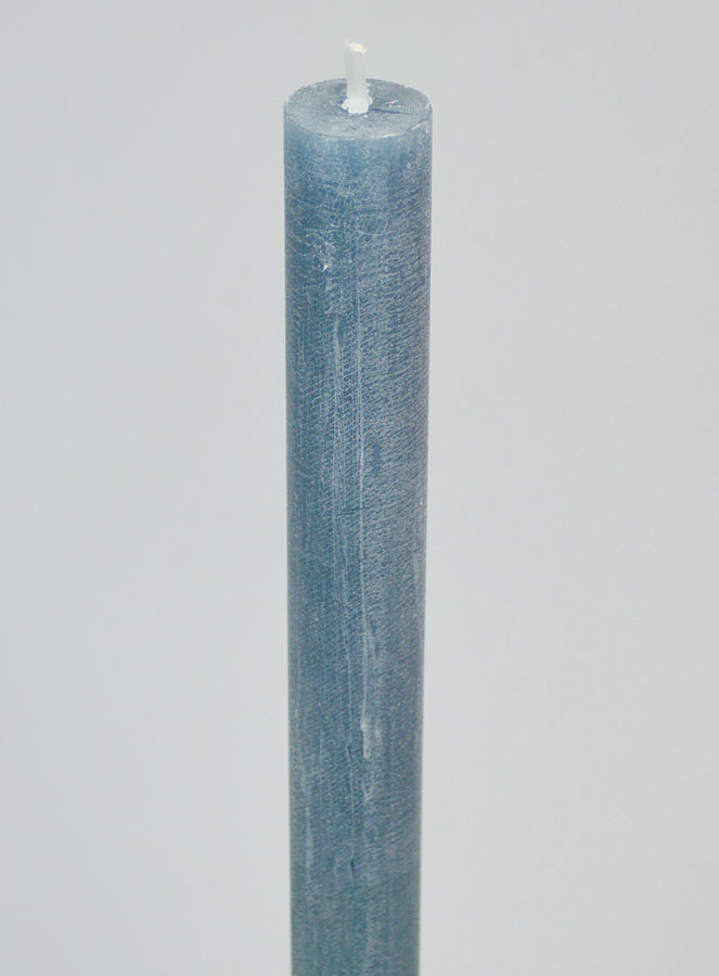 Bougie de Prière Teintée Masse - Bleu Gris (pic 4)