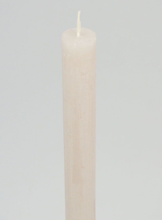 Bougie Teintée Masse 27cm - Gris Sable (pic 4)