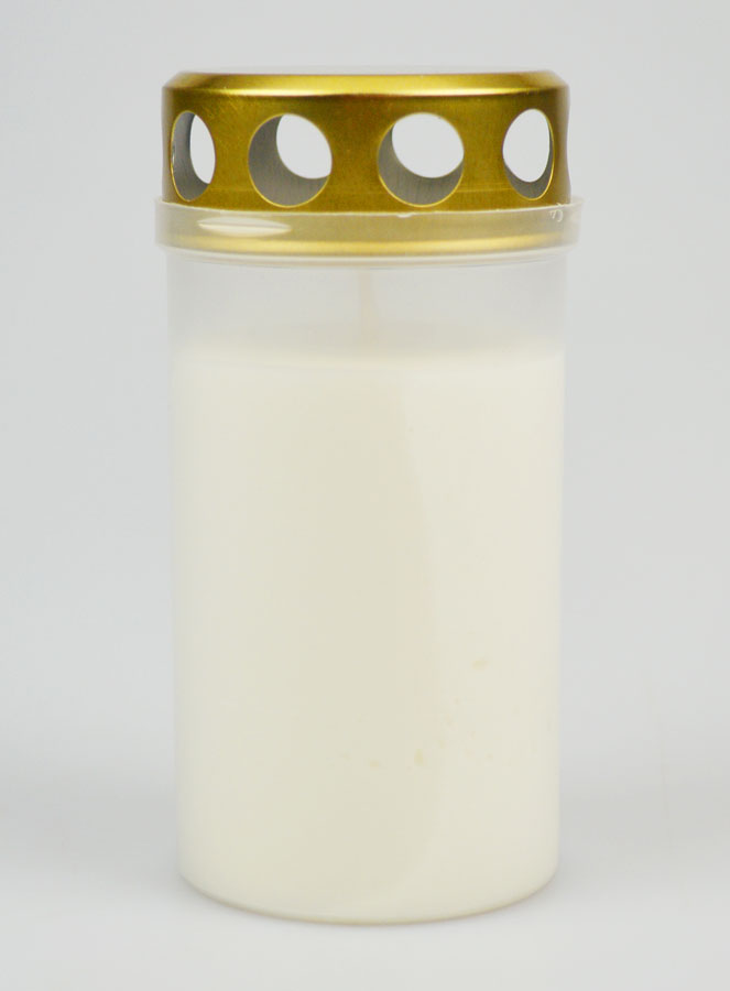 Bougie de Cimetiere Blanche - 48 heures (pic 1)