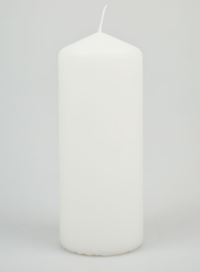 Bougie de Décoration Blanche - 17cm (pic 1)
