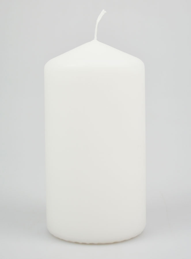Bougie de Décoration Blanche - 15cm (pic 1)