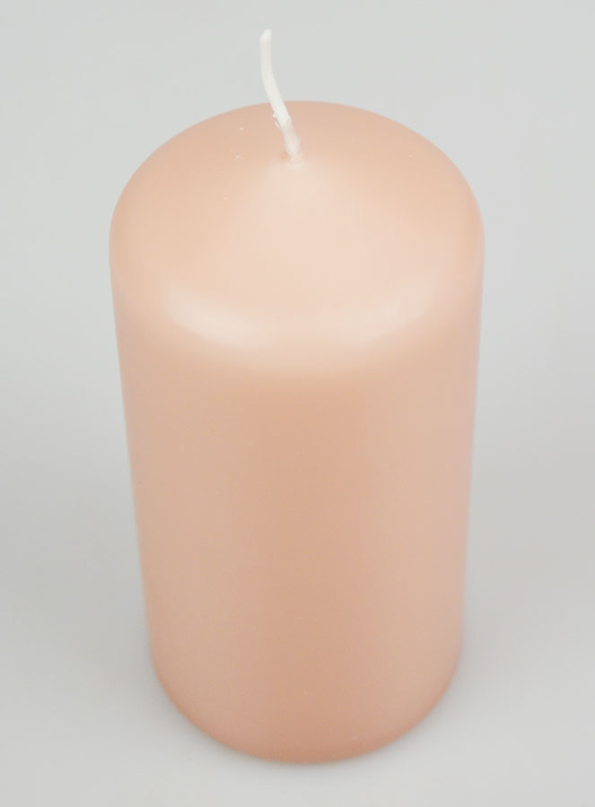 Bougie Décoration 12cm - Rose Antique (pic 2)