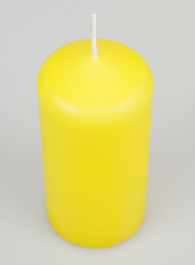 Bougie Décoration 12cm - Jaune (pic 2)