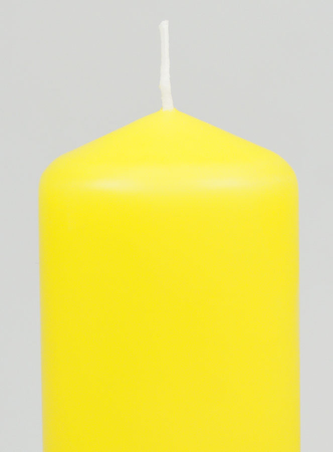 Bougie Décoration 12cm - Jaune (pic 3)