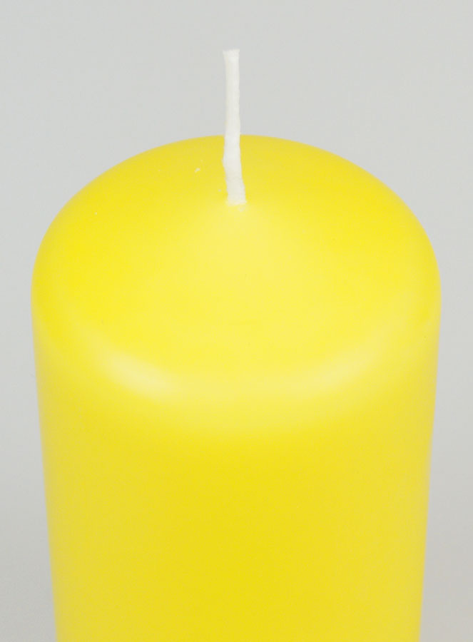 Bougie Décoration 12cm - Jaune (pic 4)