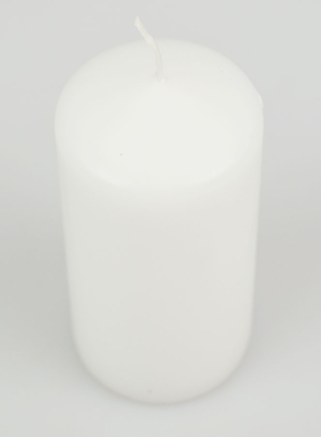 Bougie de Décoration Blanche - 10cm (pic 2)