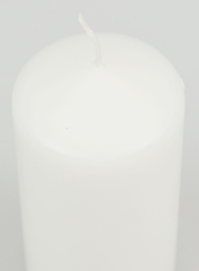 Bougie de Décoration Blanche - 10cm (pic 4)