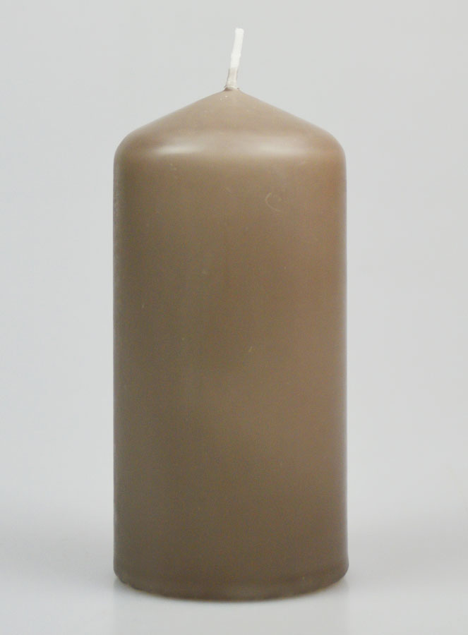 Bougie Décoration 12cm - Taupe (pic 1)