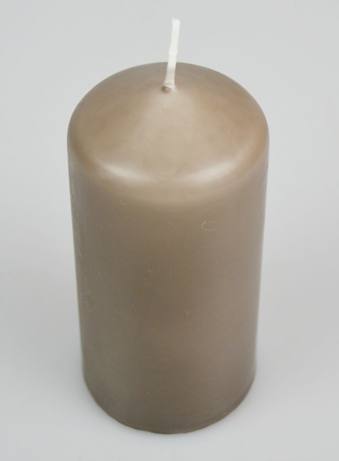 Bougie Décoration 12cm - Taupe (pic 2)