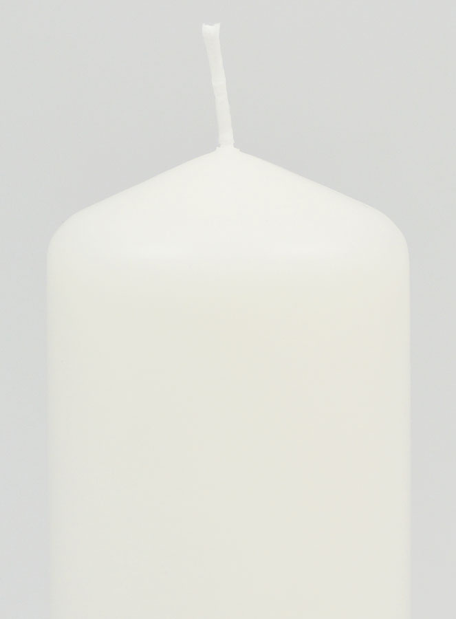 Bougie Décoration 12cm - Blanc Laiteux (pic 3)