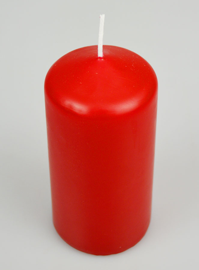 Bougie Décoration 12cm - Rouge (pic 2)