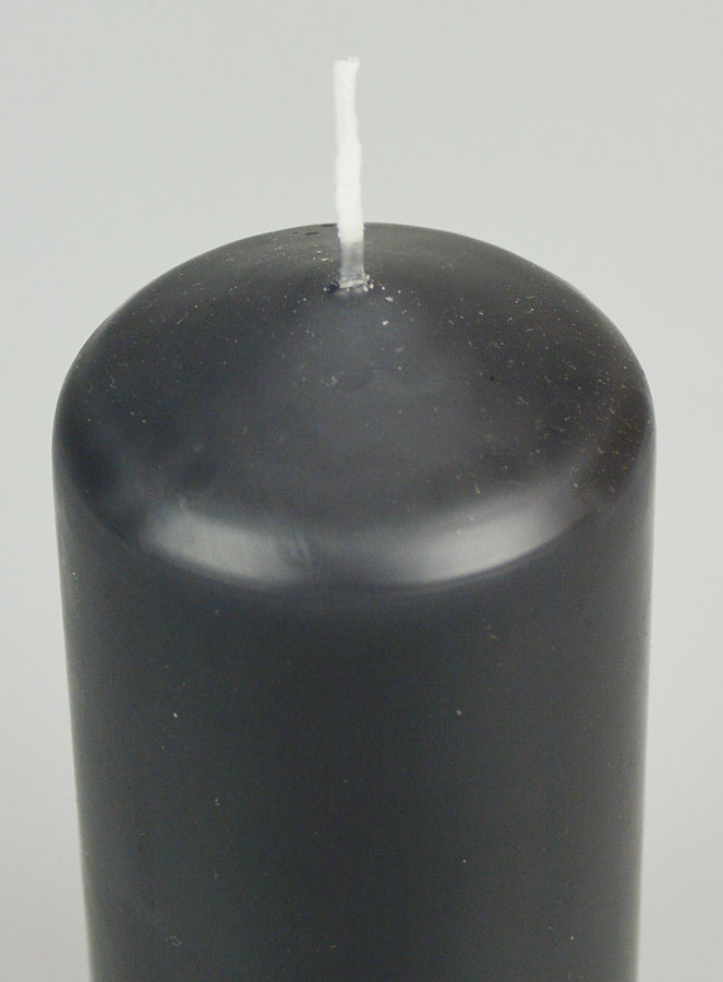 Bougie Décoration 12cm - Anthracite (pic 4)