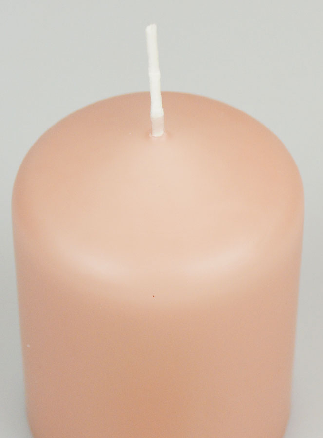 Bougie Décoration 8cm - Rose Antique (pic 4)