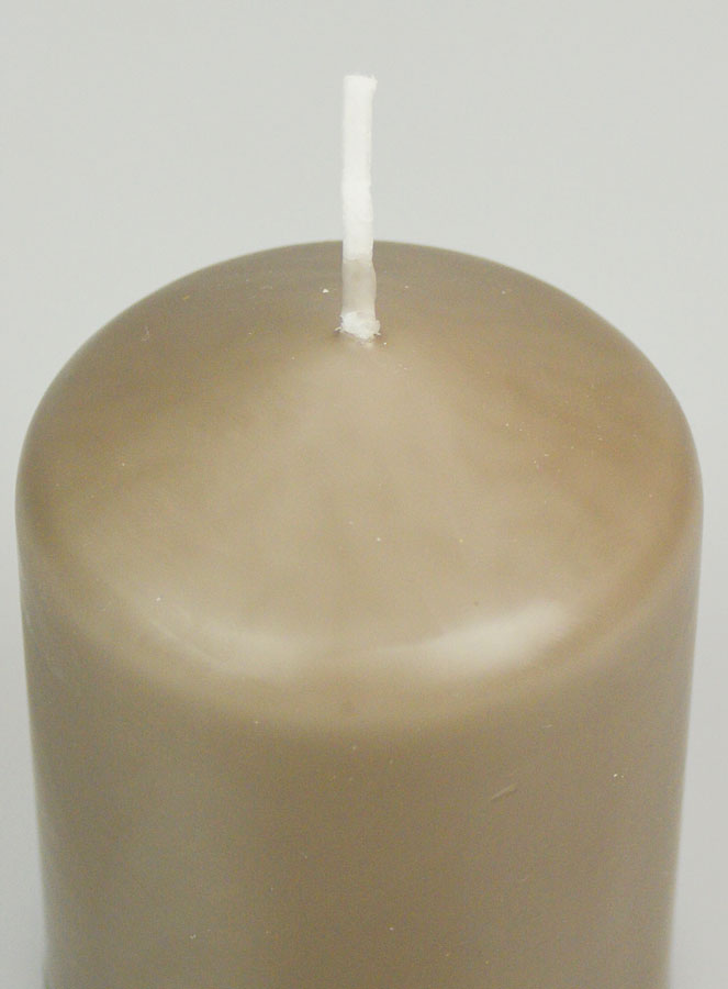 Bougie Décoration 8cm - Taupe (pic 4)