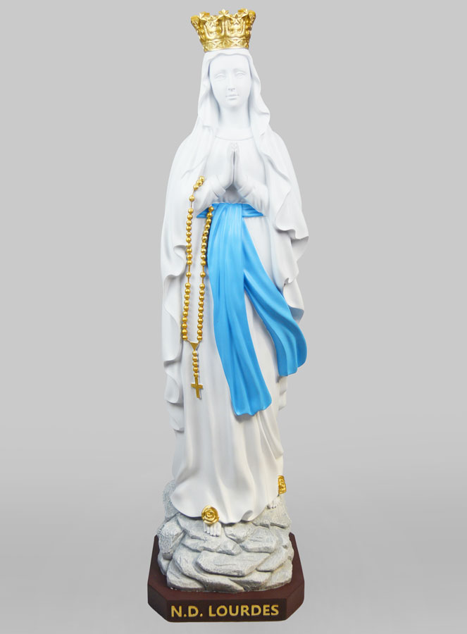 Statue Marie Reine du Ciel  Blanche - 80cm (pic 1)