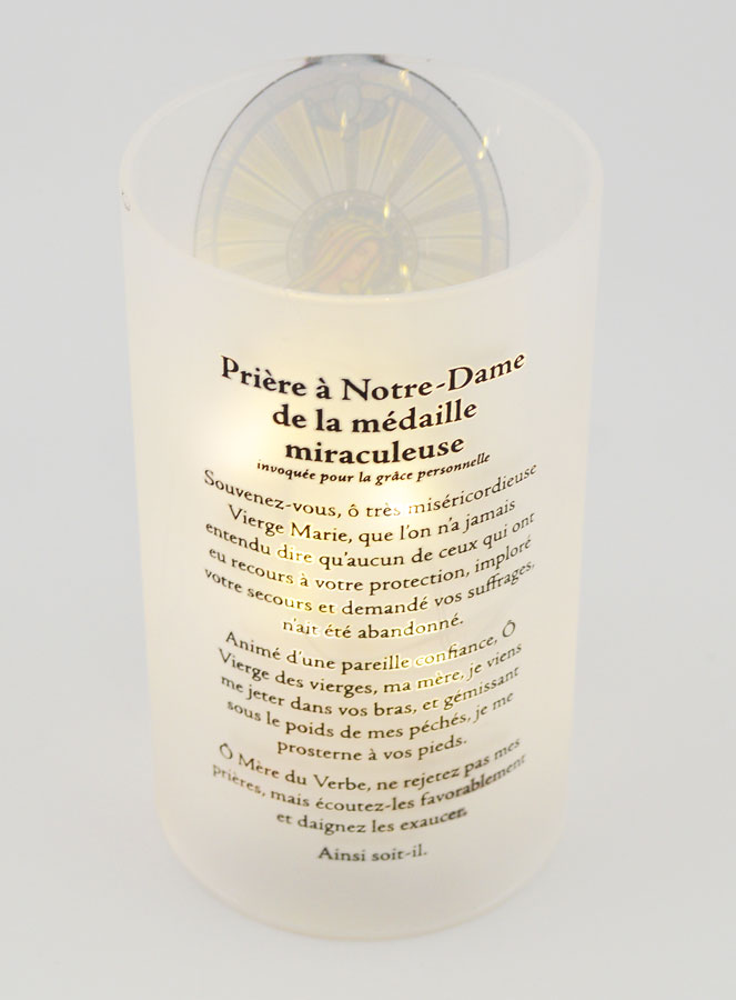 Photophore LED - Vierge Miraculeuse & Prière (pic 3)